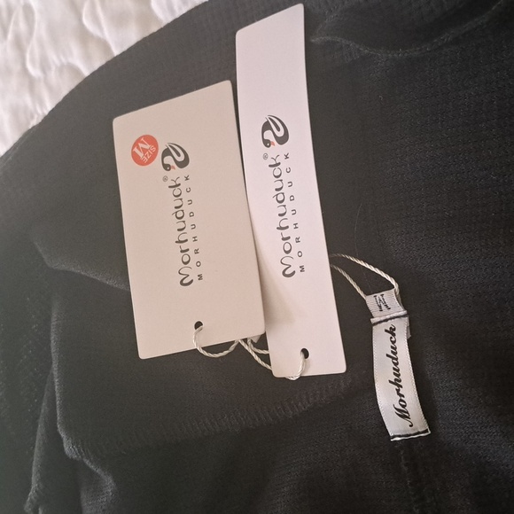 Morhuduck Women V Neck Hoodie Long Sleeve Sweatshirt Drawstring Pullover M NWT - Picture 8 of 10